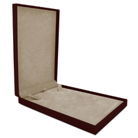 Textured Leatherette Necklace Box
