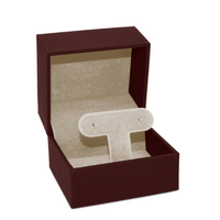 Textured Leatherette Small Earring Tree Box