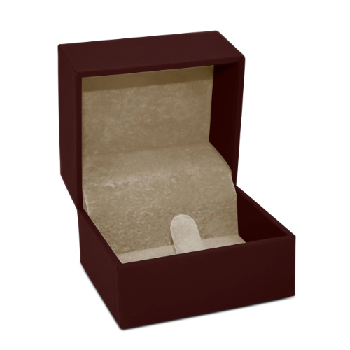 Textured Leatherette Ring Clip Box