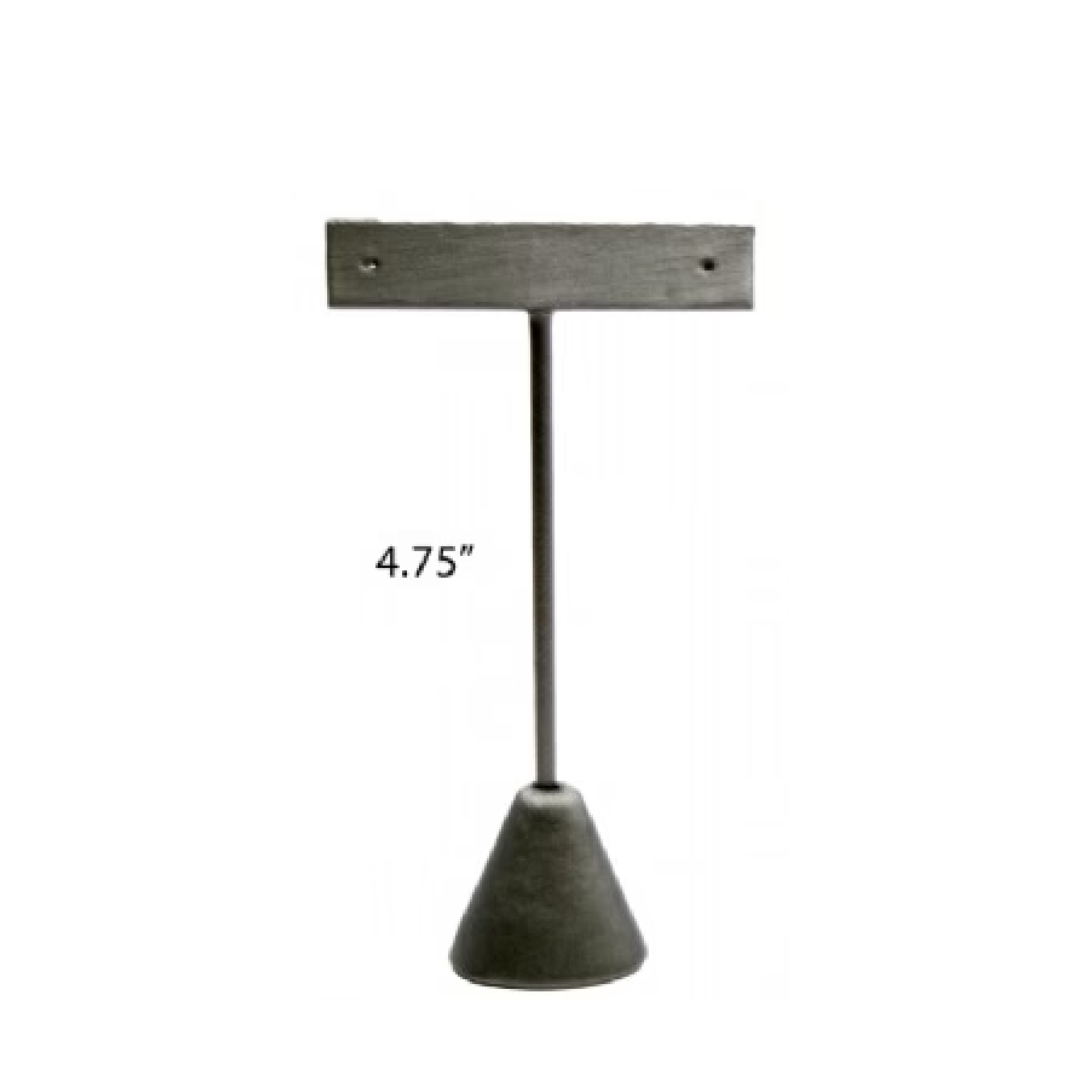 Steel Gray Earring Tree T-Bar Display Stand Small