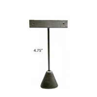 Steel Gray Earring Tree T-Bar Display Stand Small