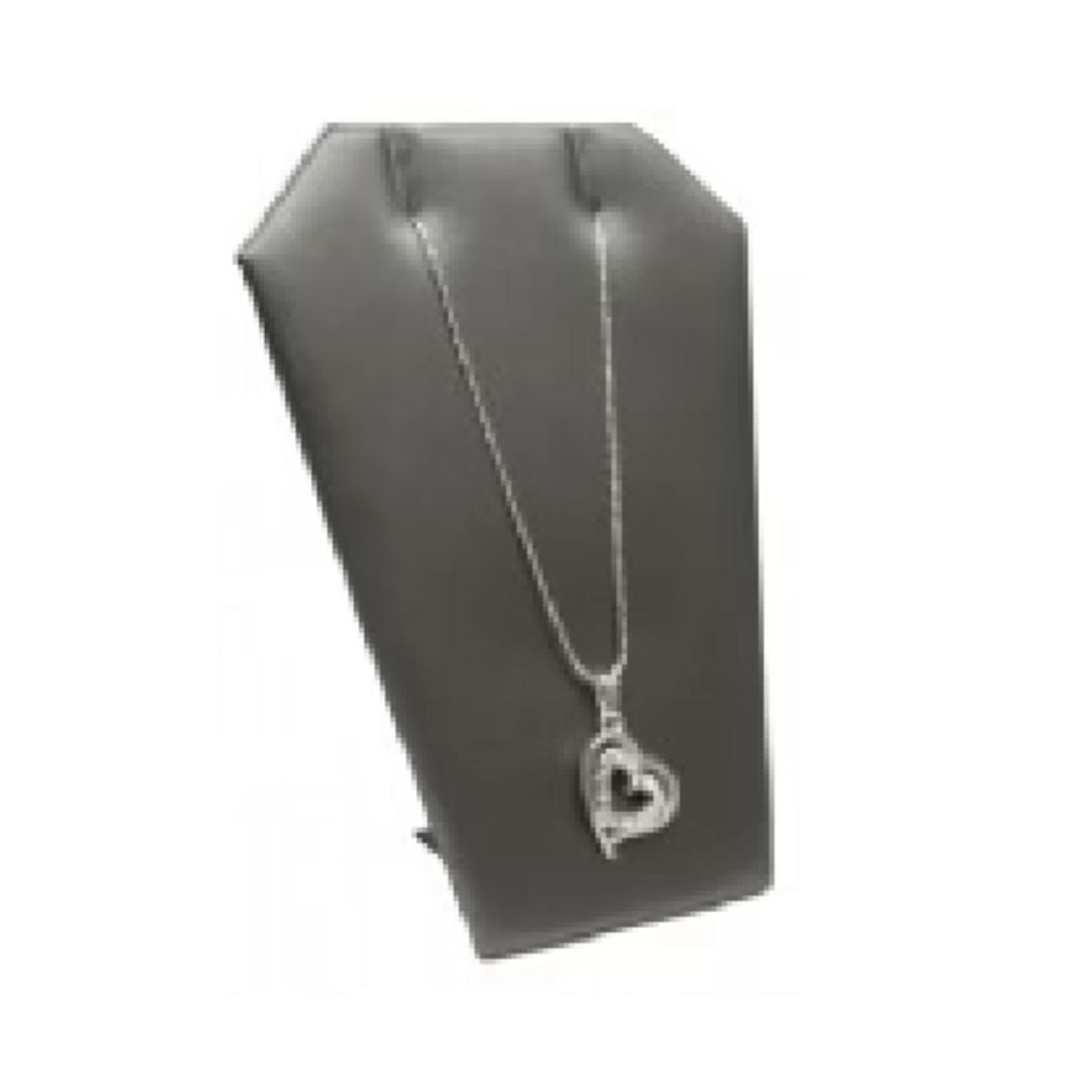 Steel Gray Leaning Earring/Pendant Jewelry Display Stand