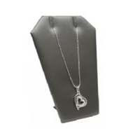 Steel Gray Leaning Earring/Pendant Jewelry Display Stand