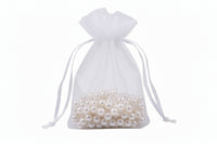 Flat Bottom Organza with Rattail String 3 1/2 x 5 x 1 1/2