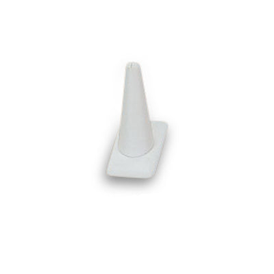 White Leatherette 1 Ring Finger Display