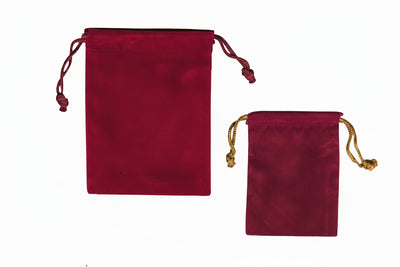 Velour Drawstring Pouch (O)