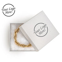 Chain necklace in a white box