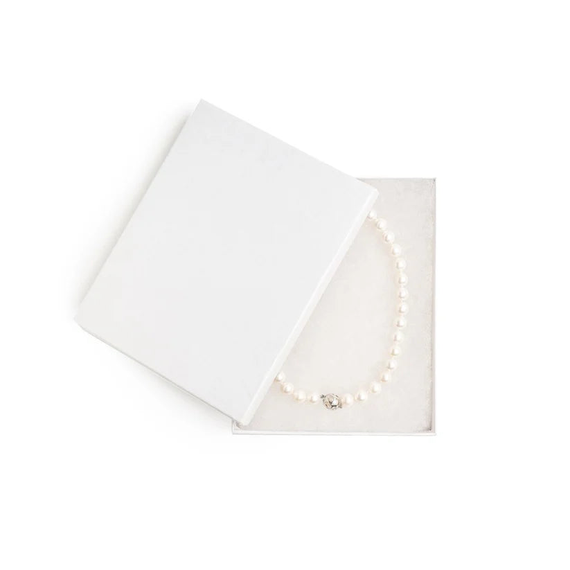 Necklace in a white box 