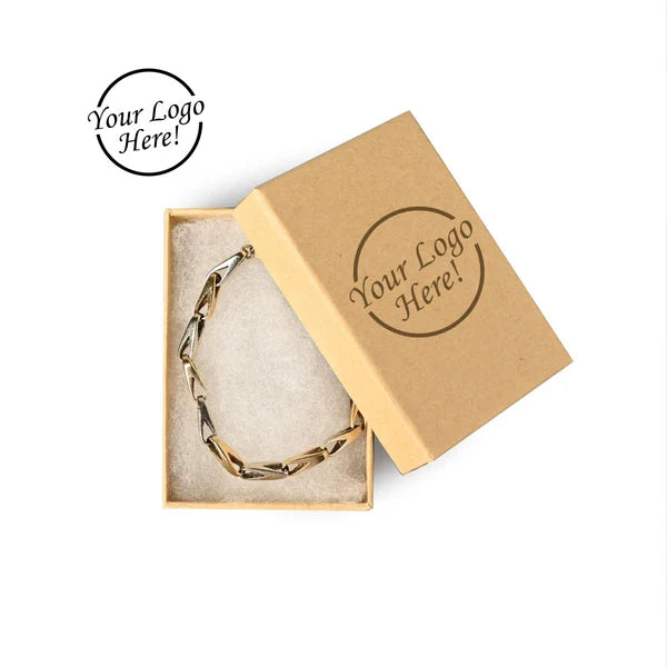 cotton filled mini bracelet cardboard gift box