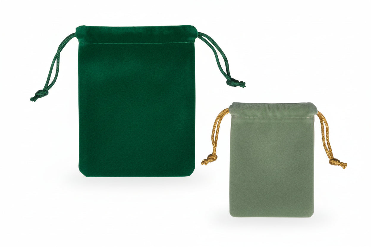 Velour Drawstring Pouch Large