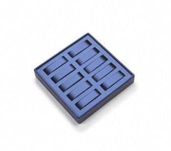 Navy Blue Leatherette 10 Watch Tray