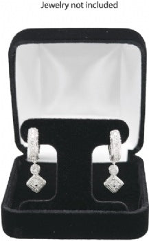 Black Rich Velveteen Earring Tree Box
