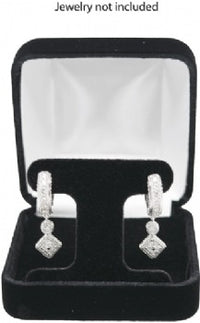 Black Rich Velveteen Earring Tree Box