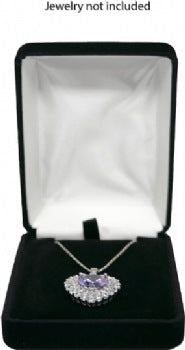 Black Rich Velveteen Pendant Box