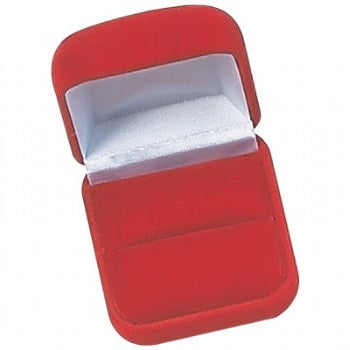 Large Flocked Ring Box