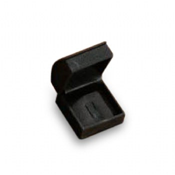 Black Velour Roll Top Ring Clip Box