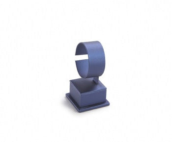Navy Blue Leatherette Short Watch Stand