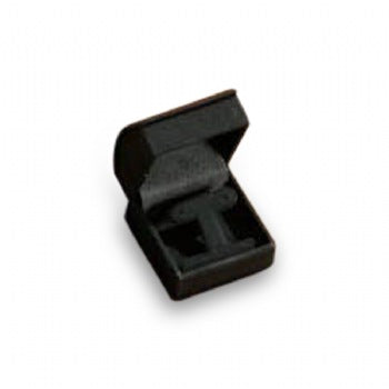 Black Velour Roll Top Small Earring Tree Box