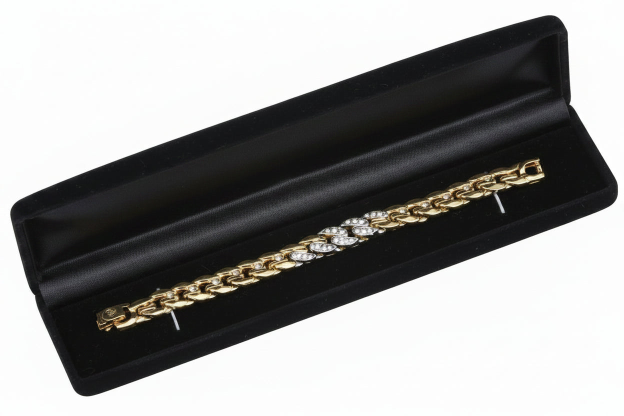 Black Flocked Bracelet Box