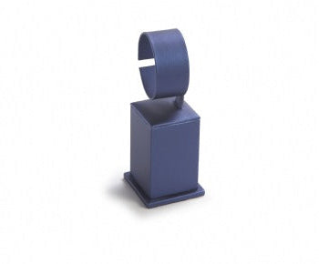 Navy Blue Leatherette Tall Watch Stand
