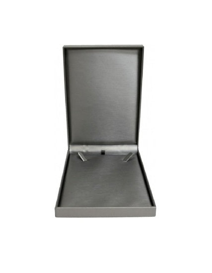 Silver Leatherette Necklace Box