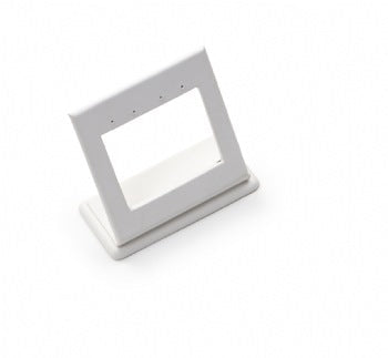 White Leatherette 2 Pairs Earring Stand
