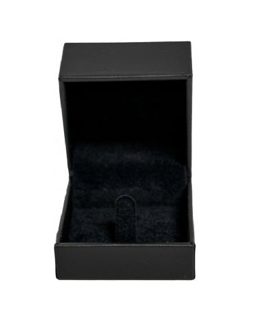 Black Leatherette Ring Clip Box
