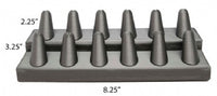 12 Finger Steel Gray Ring Stand Holder Jewelry Display