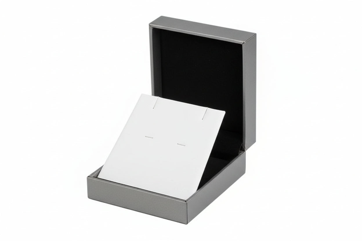 Silver Leatherette X-Large Pendant Box