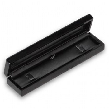 High Gloss Black Wood Bracelet Box