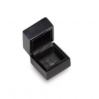 A high gloss black lacquered wood box 
