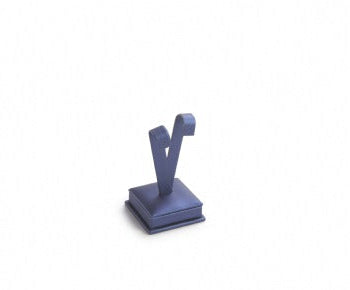 Navy Blue Leatherette Medium Earring Stand
