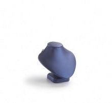 Navy Blue Leatherette Small Neckform – Novel Box