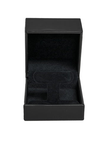Black Leatherette Earring Tree Box