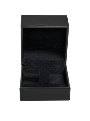 Black Leatherette Earring Tree Box