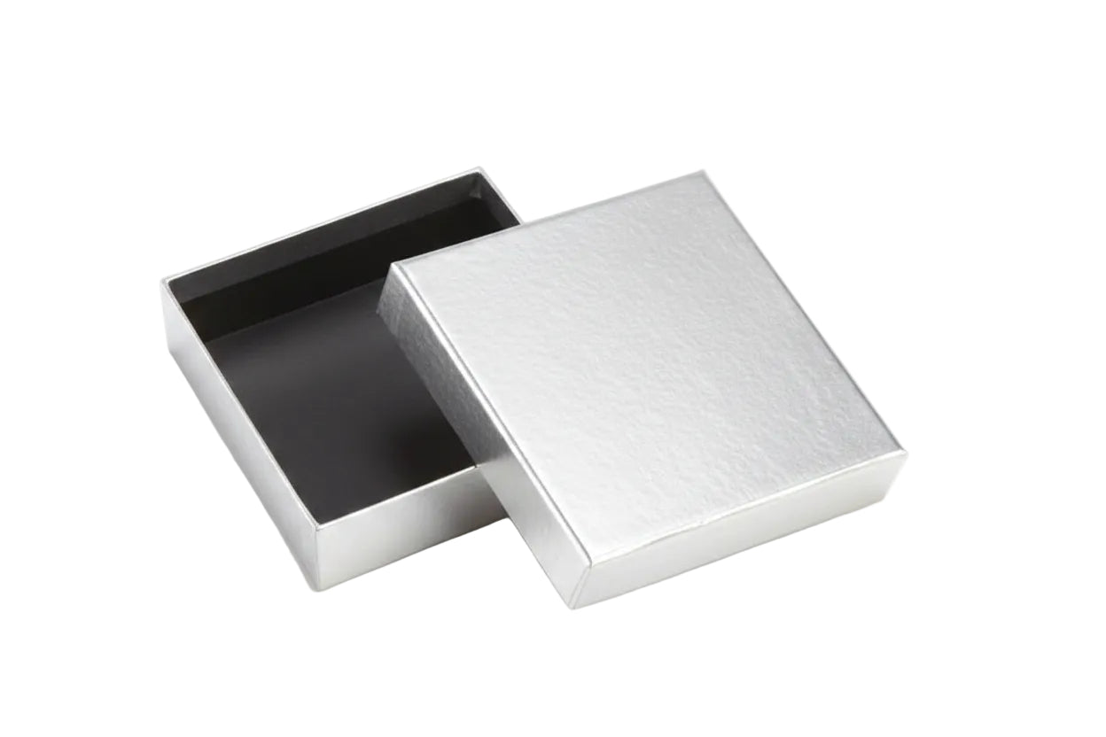 Silver open box