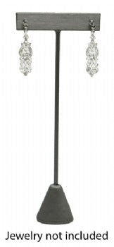 Steel Gray Earring Tree T-Bar Display Stand Large