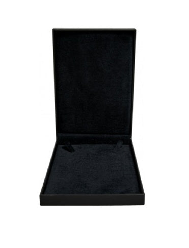 Black Leatherette Necklace Box