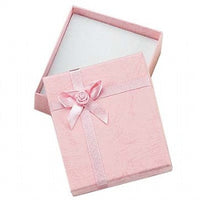 Assorted Colors Cardboard Pendant Box with Bow