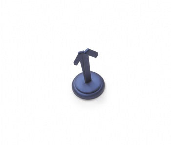 Navy Blue Leatherette Earring Stand