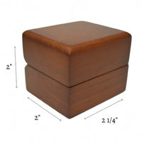 Classic Premium Brown Hardwood Earring Box