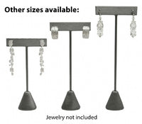 Steel Gray Earring Tree T-Bar Display Stand Small