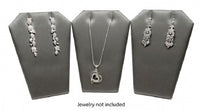 Steel Gray Leaning Earring/Pendant Jewelry Display Stand