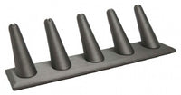 5 Finger Steel Gray Ring Stand Holder Jewelry Display