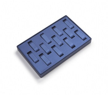 Navy Blue Leatherette 12 Watch Tray