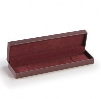 Burgundy Leatherette Bracelet Box