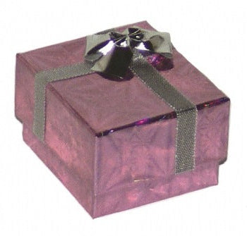 Shiny Cardboard Ring Box with a Bow