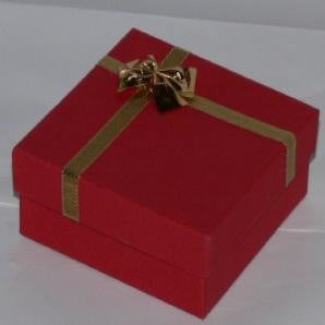 Cardboard Utility/Large Pendant Box with a Bow