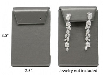 Steel Gray Leaning Drop Earring Jewelry Display Stand