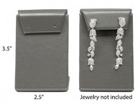 Steel Gray Leaning Drop Earring Jewelry Display Stand